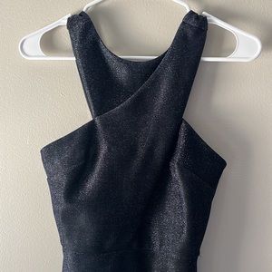 Topshop Navy Cocktail Dress